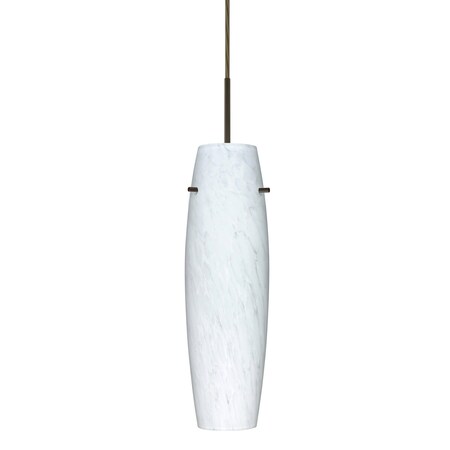 Besa Lighting Suzi Cord Pendant, Carrera, Bronze Finish, 1x9W LED 1JT-489719-LED-BR